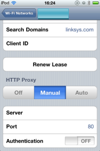 Step4 - Proxy Settings